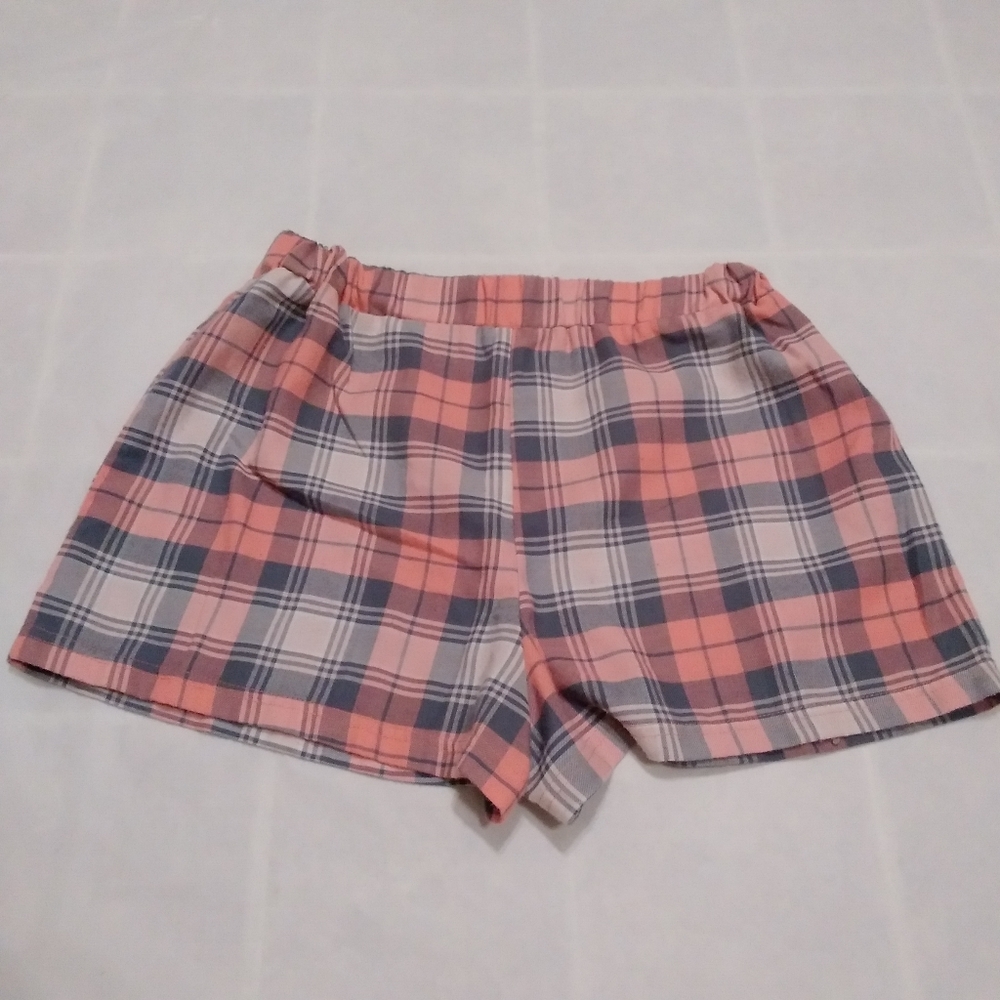 Wonder Nation Plaid Girl's XL 14-16 Pajama Shorts - Picture 2 of 4